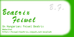 beatrix feiwel business card